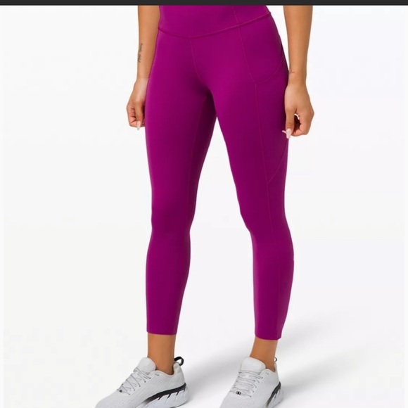 Lululemon long line energy bra 6 and fast and free crop bottoms 4 matching set - Picture 4 of 10